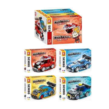 Конструктор SEMBO Машинки 714320-714323