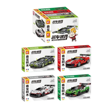 Конструктор SEMBO Машинки 714016-714019