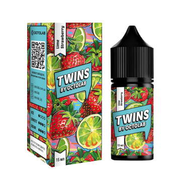 Жидкость OCTOLAB Twins (3в1) Lime Strawberry - Лайм Клубника