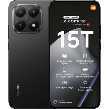 Смартфон Xiaomi 15T 5G (12/256) Sim+eSim Black