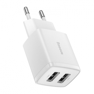 СЗУ блочок Baseus Compact Charger 2U 10.5W