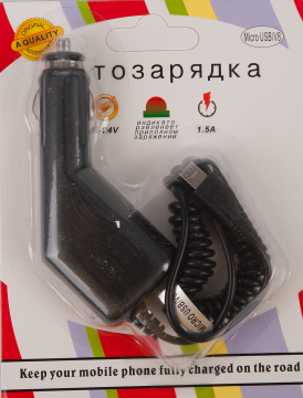 Автомобильное зарядное устройство MicroUSB V8