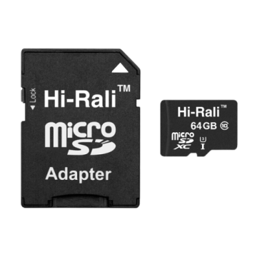 Micro SD (с адаптером) 64 GB Class 10 Hi-Rali