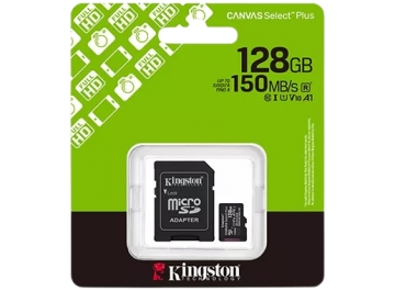 Micro SD (с адаптером) 128 GB Class 10 Kingston