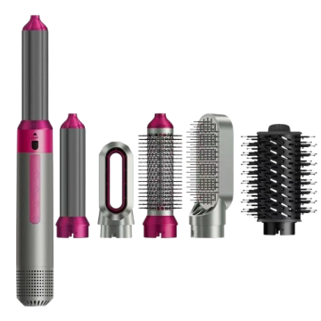 Фен-щётка 6in1 Air Styler Hair Dryer Curling Straightening Brush 1200W 110000RPM