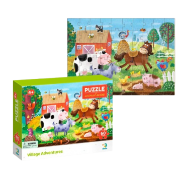 Пазлы Dodo 60 деталей Village Adventures (приключения в селе)