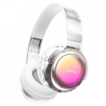 Наушники Proove Bluetooth Crystal Galaxy Transparent White